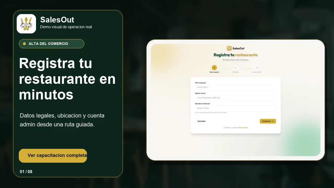 Demo animada de SalesOut