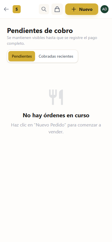 POS móvil mesero