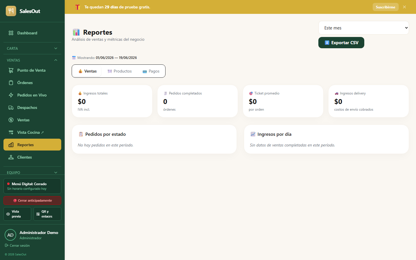 Reportes SalesOut