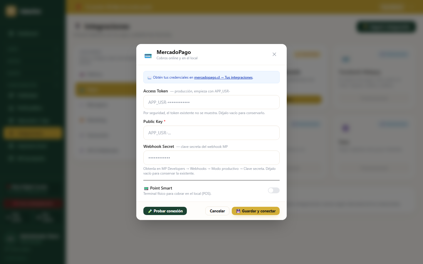 Modal MercadoPago SalesOut
